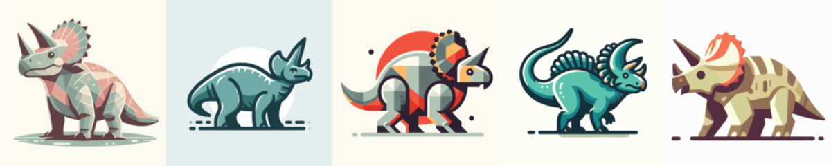 Pentaceratops Vector Illustration © Fajar