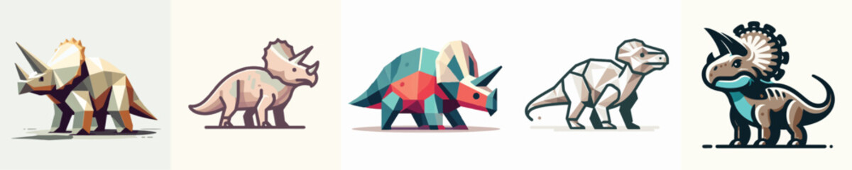 Pentaceratops Vector Illustration © Fajar