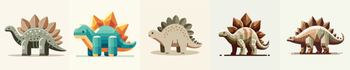 Stegosaurus Vector Illustration © Fajar