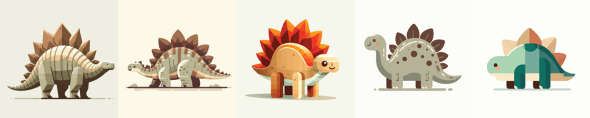 Stegosaurus Vector Illustration © Fajar