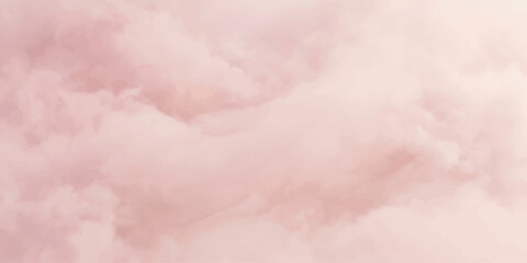 Fototapeta premium Ethereal Pink Clouds: Soft, billowy clouds in a gentle rose hue create a dreamlike and serene atmosphere, evoking feelings of peace and tranquility.