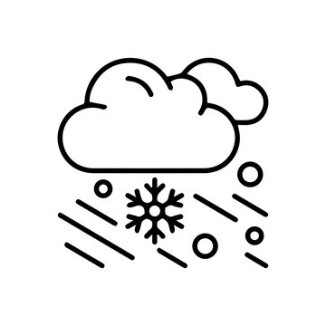 Snowy weather icon