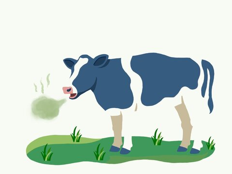 Cow Burping Methane Gas 2