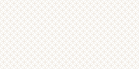 Fototapeta premium Japanese Shippo Seamless Pattern Background in Beige
