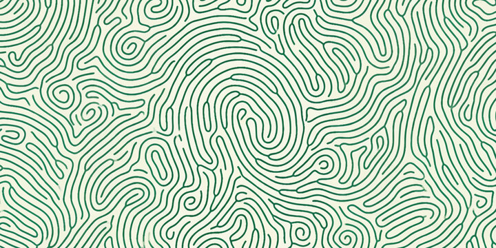 Abstract topographic line art background with dark green organic wavy patterns.