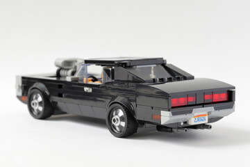 Naklejka premium Lego car Dodge Charger