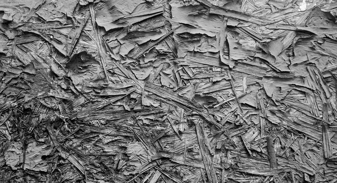 Old layer of paint on OSB board