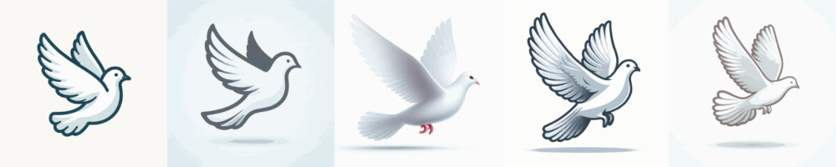 Obraz premium Dove Vector Illustration
