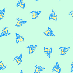 pterodactyl dinosaur animal vector seamless pattern pterodactyl dinosaur animal sign illustration © sevector