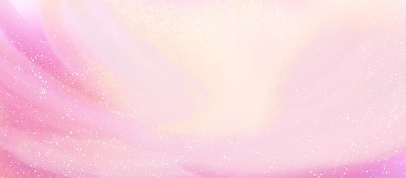 Abstract soft pink background with elegant wavy curves and subtle glitter texture
