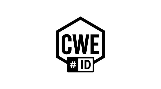 CWE ID Hexagonal Logo Black and White