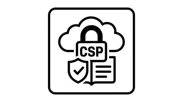 CSP Icon: Cloud Security, Protection, Policy, Data Privacy, Compliance