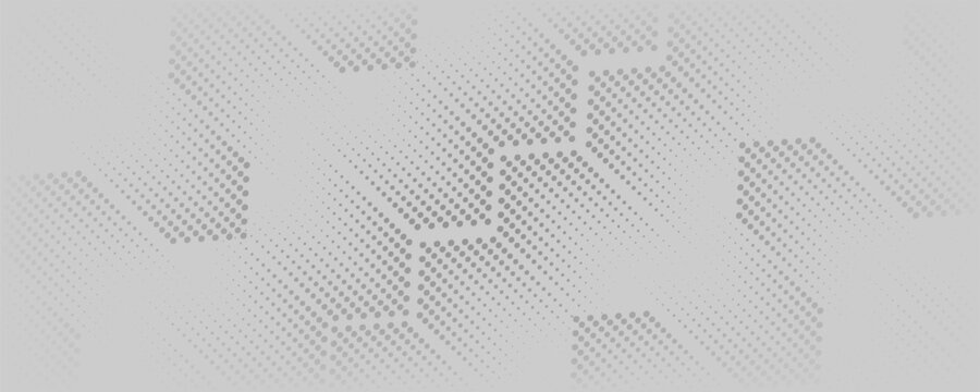 Seamless halftone hexagon dots pattern vector, geometric halftone abstract pattern for fabric and textile printing, sports jersey texture, wrapping paper.