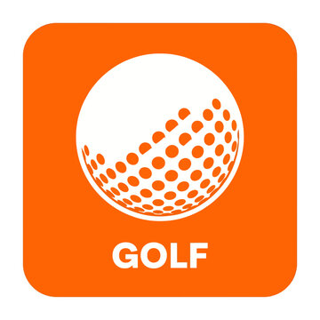 Modern Golf Sport Icon Graphic Design Symbol For Your Brand