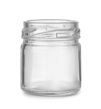 Small empty glass jar
