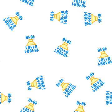 binary code filtration vector seamless pattern binary code filtration sign illustration