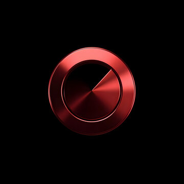 Metallic red circular design black background