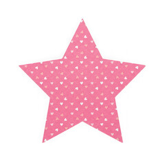 Fototapeta premium Decorative pink star