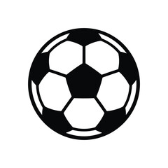 Naklejka premium Classic black and white soccer ball vector icon isolated