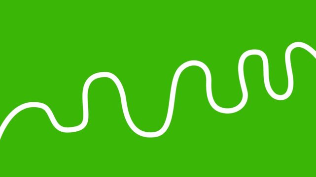 Animated silver tape appear and disappear. Decorative line with smooth. Looped video.