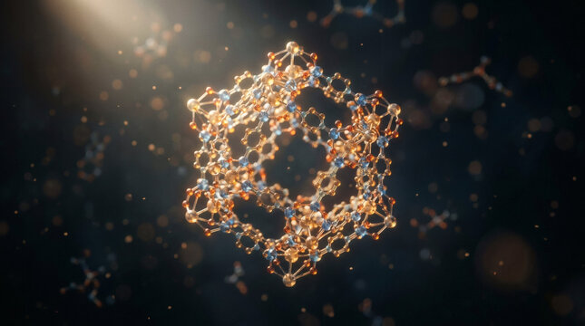 Molecular structure of a nanotube.