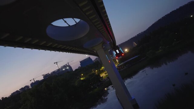 Dynamic_Aerial_Guanggu_Sky_Rail_Monorail_Dusk_Wuhan_China_4K_50fps