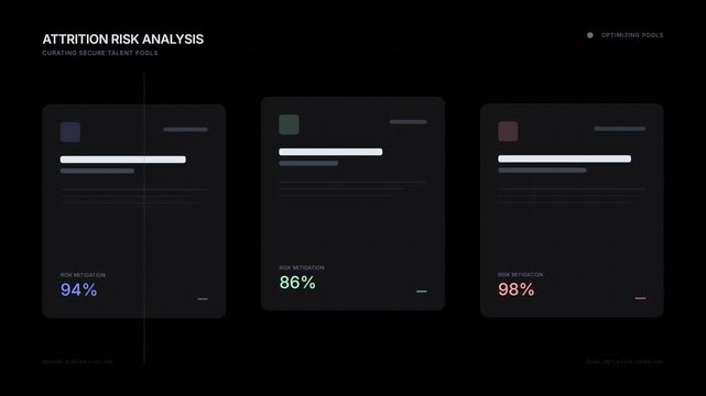Workforce attrition risk analysis dashboard with live data