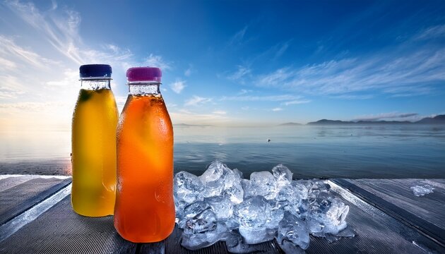 Irvine California June Two Bottles Of Gatorade Frost Glacier Freeze Thirst Quencher On Ice