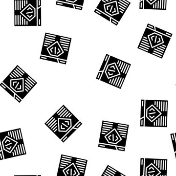 coding seo optimization glyph vector seamless pattern. coding seo optimization signthin illustration