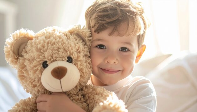 Kind mit Kuschelteddy