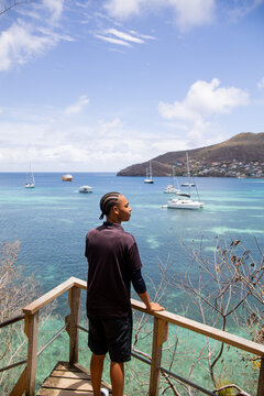 Yacht anchorage in the Grenadines
