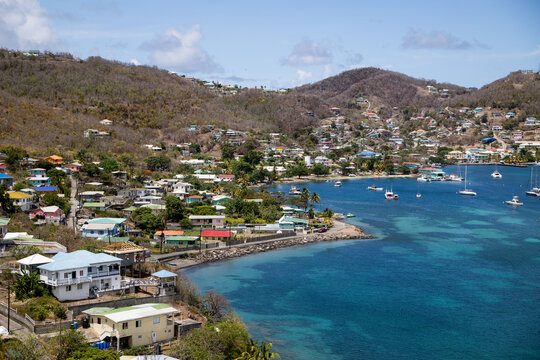 Caribbean sailing yacht in Bequia harbor