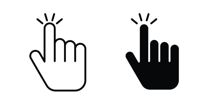 Clicking finger icon