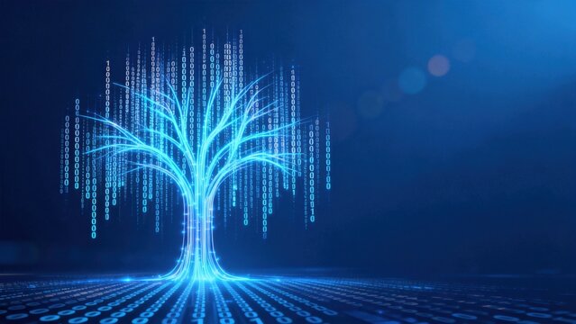 Digital tree with binary code