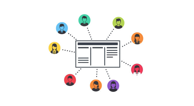People connected to a document.