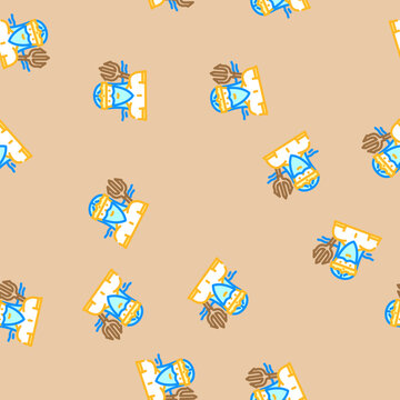 poseidon greek god mythology vector seamless pattern poseidon greek god mythology sign illustration