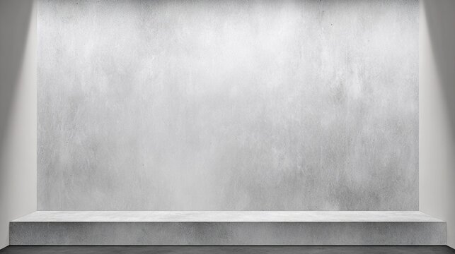 structural. A modern concrete wall texture with a floor transition in soft gradient light. real-estate listings.