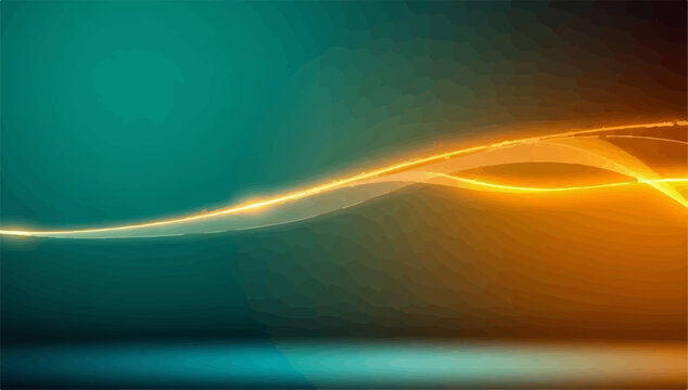 Abstract golden light trails with floating particles on a teal background abstract particles background creative technology artistic gradient minimalist wallpaper innovation communication