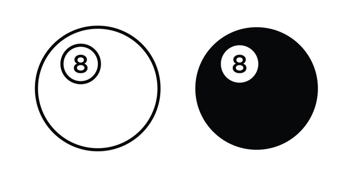 Pool 8 ball icon