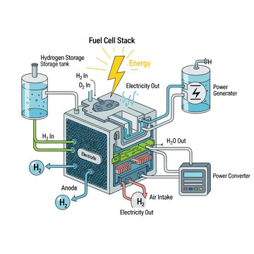 Fuel Cell Stack Energy System.