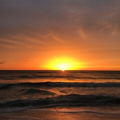 Obraz premium sunset on the beach