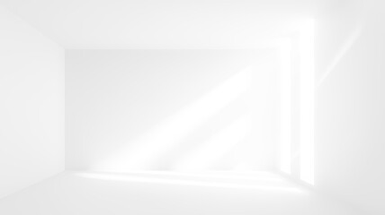 Soft natural lighting shadow through glass window PNG