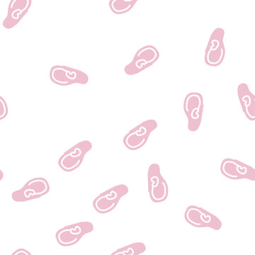 otitis disease glyph vector seamless pattern. otitis disease signthin illustration
