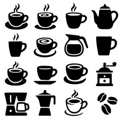 Fototapeta premium set of coffee cups