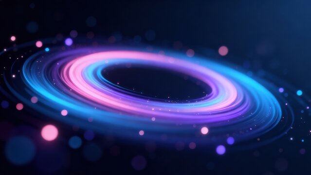 Abstract glowing circular pattern