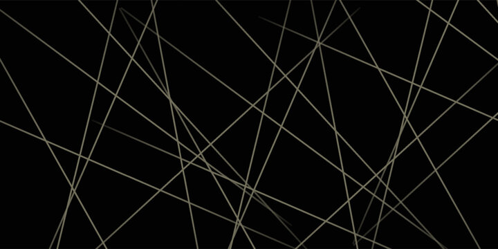 Abstract glowing black with gold lines, triangles on luxury dark background modern design.