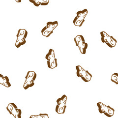 Naklejka premium mice animal isometric seamless pattern. mice animal sign illustration