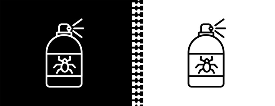 insecticide UI outline icon in black and white mode - agriculture farming and gardening collection.
