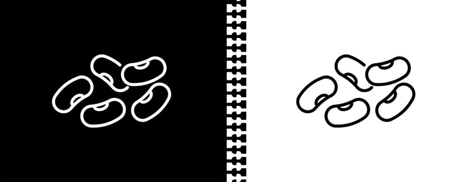 legume UI outline icon in black and white mode - agriculture farming and gardening collection.