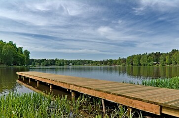 Ożanna Reservoir in spring. © Adam